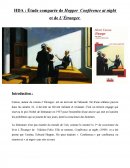 HDA : Étude comparée de Hopper "Conférence at night" et de L’Étranger