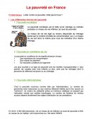 La pauvreté en France