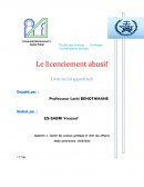 Licenciement abusif