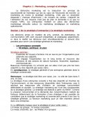Marketing, concept et stratégie