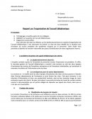 Rapport sur l’organisation de l’accueil téléphonique