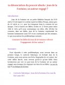 La dénonciation du pouvoir absolu : Jean de la Fontaine, un auteur engagé ?