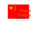 Chine - rapport