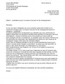 Candidature pour la mission d'acceuil et de renseignement