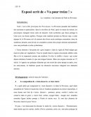 Exposé ecrit de « Va pour treize ! »