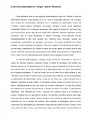 Essai d’une philosophie en Afrique: penser librement