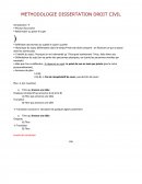 Méthodologie Dissertation (droit civil)