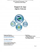 Rapport de stage Algérie télécom