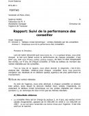 Suivi de la performance des conseiller