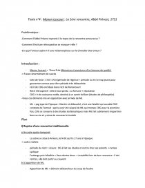 manon lescaut scène de rencontre analyse