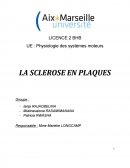 LA SCLEROSE EN PLAQUES