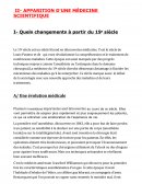 Tpe médecine du 18e siècle