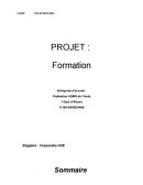 Projet Formation