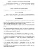 Caractéristiques générales de la Constitution de 1958