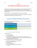 Les stratégies de développement des réseaux d'UC