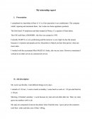 Internship report cas