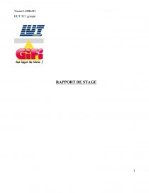 Rapport De Stage Gifi Rapport De Stage Yacine Lebbad Rapport De Stage Gifi Rapport De Stage Yacine Lebbad
