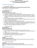 CV etudiant international