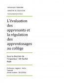 L'évaluation au collège