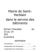 Mairie de Saint-Herblain dans le service des bâtiments