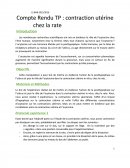 Contraction utérine chez la rate