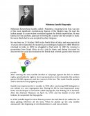 Mahatma Gandhi Biography