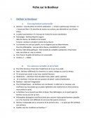 Fiche sur le bonheur cas