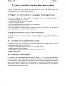 Préparer une intervention dans une réunion