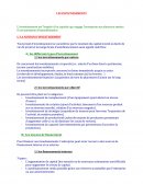 Les investissements cas