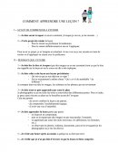 Apprendre une leçon