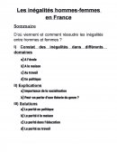 Les inégalités hommes-femmes en France