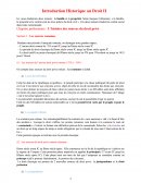 Introduction Historique au Droit II