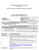 Épreuve d’Analyse et de Conduite de la Relation Commerciale cas