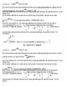 Exercices de mathématiques: les suites