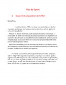 Ressenti et préparation de l’effort