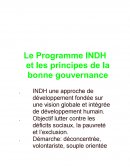 Le Programme INDH et les principes de la bonne gouvernance