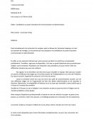 Lettre de motivation - Candidature au poste d'assistant de communication