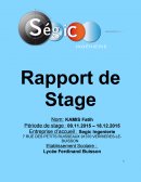 Rapport de Stage cas