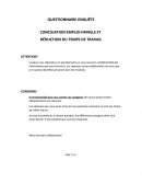 Questionnaire sur la conciliation emploi-famille