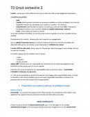 TD droit commercial DUT TC