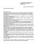 Lettre de demande d'amélioration