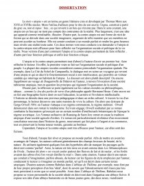 Dissertation francais utopie