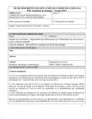 FICHE DESCRIPTIVE DE SITUATION DE COMMUNICATION