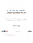 La conduite du changement dans l’offre commerciale et la motivation des équipes.