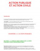 Action publique et action civile.