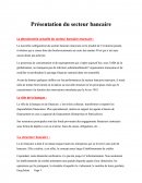 Présentation du secteur bancaire