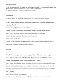 dissertation andromaque