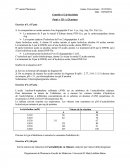 Contrôle n°2 de biochimie (2ème Année Pharmacie)