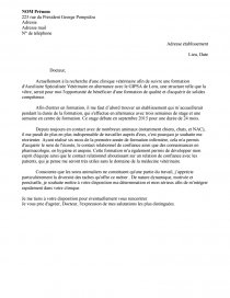 Lettre De Motivation Assistant Veterinaire Lettre Type Manonoslo