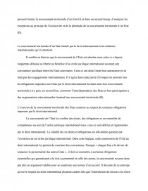 Les Limites De La Souverainete Territoriale Des Etats Dissertation Lililatigresse